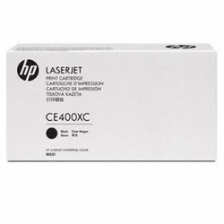 HP CE400XC Schwarzer Originaltoner hoher Ertrag - Laserjet M551 / M570
