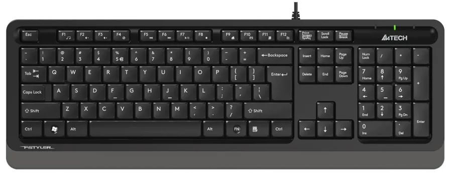 A4 Tech Fstyler FK10 Black Multimedia Wired Q Keyboard