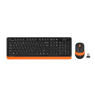 A4 Tech FG1010 Black-Orange Wireless Q Keyboard & Mouse Set