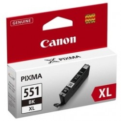Canon CLI-551XL BK (6443B001AA) High Yield Black Original Cartridge - MG5450 / MG6350