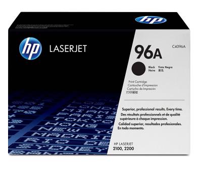 HP C4096A (96A) Black Original Toner Cartridge - LaserJet 2100 (B)