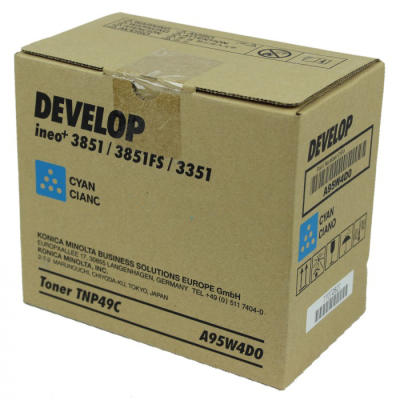 Develop TNP-49C Cyan Original Toner Cartridge - Ineo +3851 / +3851FS