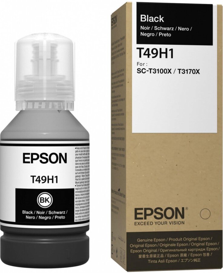 Epson C13T49H100 (T49H1) Black Original Ink Cartridge - SC-T3100x