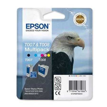 Epson C13T00740310 (T007 & T008) Multipack, Original.