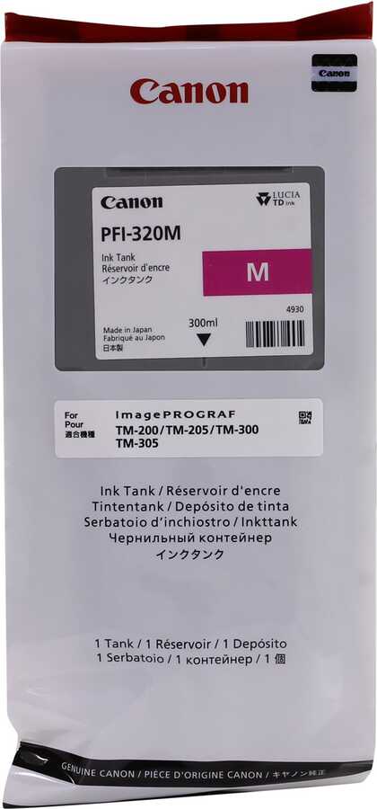 Canon PFI-320M (2892C001) Rot, Original.