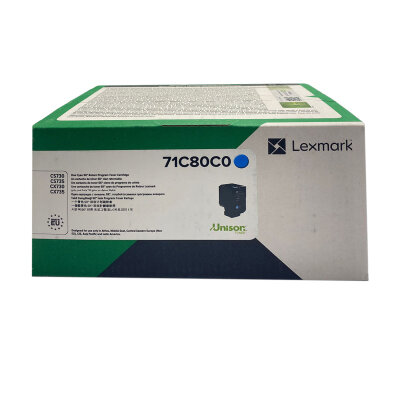 Lexmark 71C80C0 Cyan Original Toner - CS730