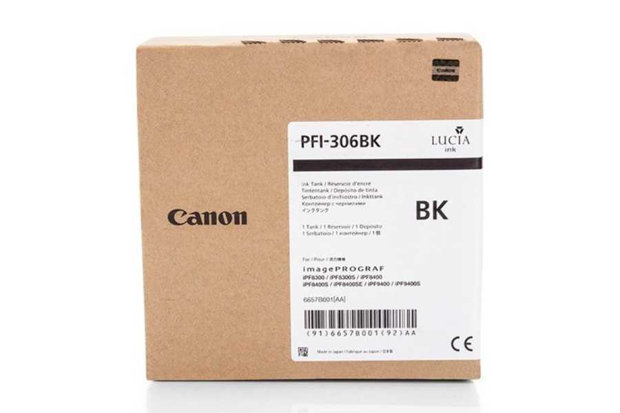 Canon PFI-306BK (6657B001) Schwarz, Original.