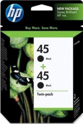 HP C6650FN (45) 2-pack Schwarze Original-Tintenpatrone - Deskjet 710c / 720c