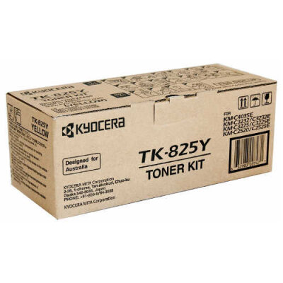 Kyocera TK-825Y (1T02FZAEU0) Yellow Original Toner - KM-C2520 / KM-C2525
