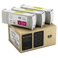 HP C5068A (81) 3-pack Cagenta Plotter Cartridge - DesignJet 5000 / 5500