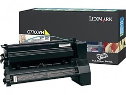 Lexmark C7700YH Gelber Originaltoner - C770 / C772 (Ohne Box)