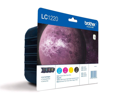 Bruder LC1220 3 Pack Color Paket Patrone - D