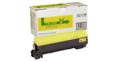 Kyocera TK-570Y Yellow Original Toner Cartridge - FS-C5400DN / P7035CDN