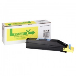 Kyocera TK-865Y Yellow Original Toner - TasKalfa 250Ci