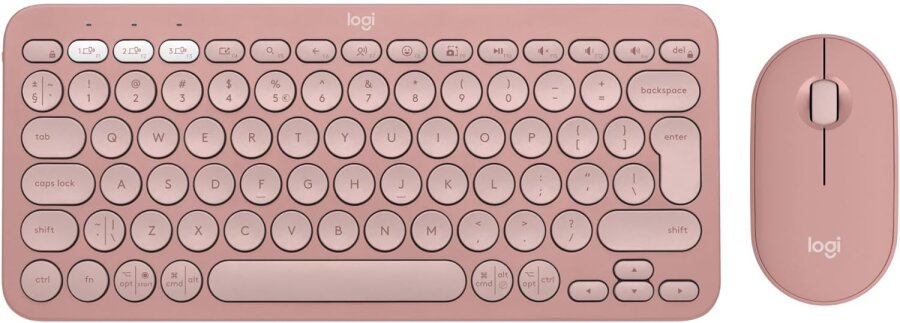 Logitech Pebble 2 Combo (920-012247) Pink TKL Wireless Keyboard & Mouse Set