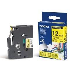 Brother TZ-631 TZ-Tape 12mm Sarı-Siyah Etiket Şeri