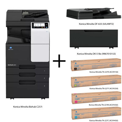 (SET) Konica Minolta Bizhub C257i Multifunktional