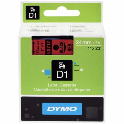 Dymo 53717ZCARTKEEP0001ZXQQ Red Black Ersatzstreifen 24 mm x 7