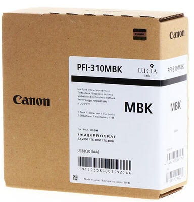 Canon PFI-310MBK (2358C001) Matte Black Original Cartridge - TX-2000 / TX-3000