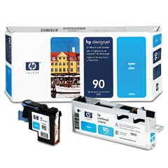 HP C5055A (90) Mavi Kafa Kartuşu + Temizleyicisi -