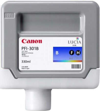 Canon PFI-301B (1494B001) Blau, Originalpatrone.