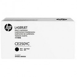 HP CE250YC Schwarzer Originaltoner hoher Ertrag - CP3525 / CM3530