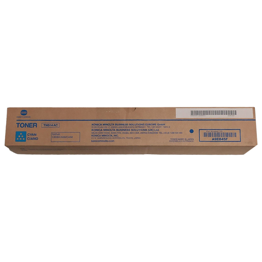Konica Minolta TN-514AC (A9E845F) Cyan Original Toner - C458 / C558