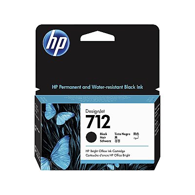 HP 3ED70A (712) Black Original Cartridge - DesignJet T650
