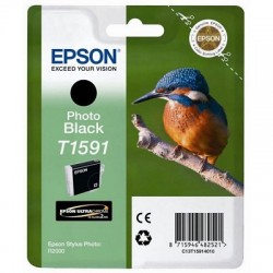 Epson C13T15914010 (T1591) Photo Black Original Ink Cartridge - Stylus Photo R2000 (Ex)