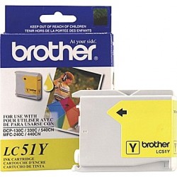 Brother LC51Y Yellow Original Cartridge - DCP-130C