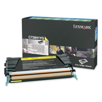Lexmark C736H1YG Yellow Original Toner - C736 / X736