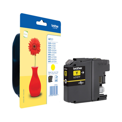 Bruder LC-121Y Gelbe Orjinalpatrone — DCP-J132W/
