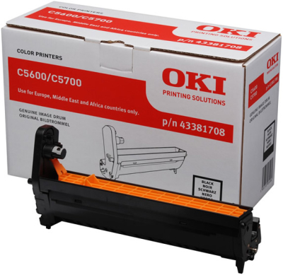 OKI 43381708 Black Original Drum Unit - C5600 / C5700