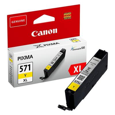 Canon CLI-571XL Y (0334C001)  High Yield Yellow Original Cartridge - MG5700 / MG6800