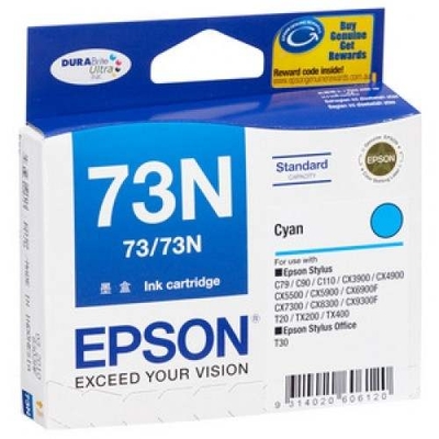 EPSON C13T105290 (73N) Cyan Original Ink Cartridge - Stylus C110 (Ex)