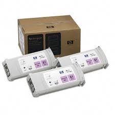 HP C5071A (81) 3lü Açık Kırmızı Plotter Kartuşu -