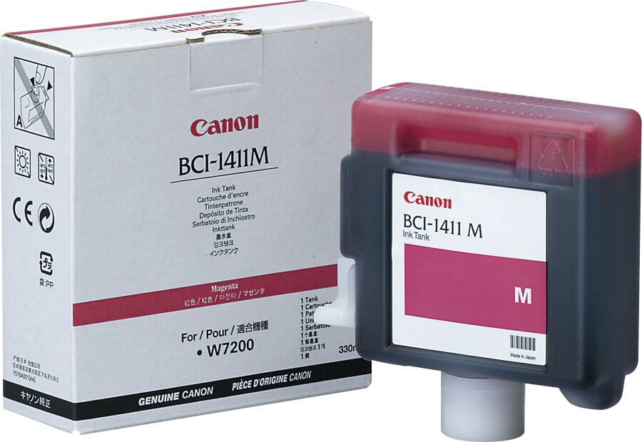 Canon BCI-1411M (7576A001) Magenta Original Cartridge - W7200 (Ex)