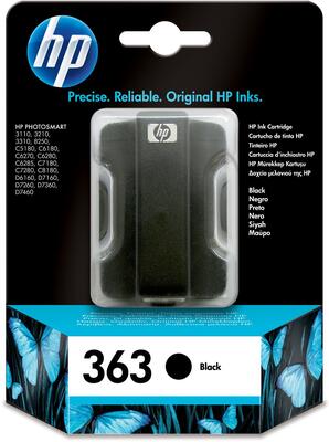 HP C8721EE (363) Schwarze Originalpatrone - Fotos.