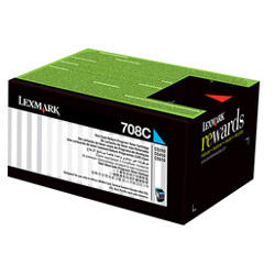 Lexmark 70C8XC0 (708XC) Mavi Orjinal Toner - CS510