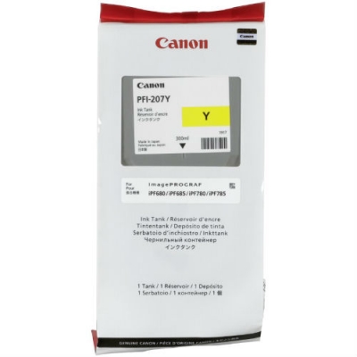 Canon PFI-207Y (8792B001) Yellow Kar Snow