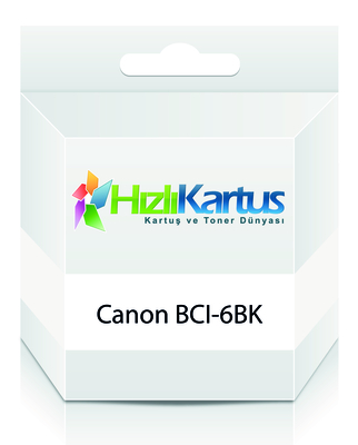 Canon BCI-6BK (4705A002) Siyah Muadil Kartuş