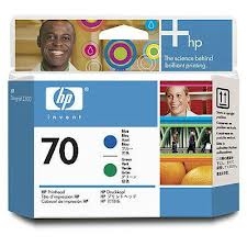 HP C9408A (70) Mavi + Yeşil Orjinal Kafa Kartuşu -