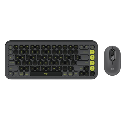 Logitech Pop Icon Combo (920-013075) Gray Wireless Keyboard & Mouse Set
