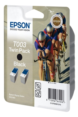Epson T003 (C13T003012) 2Li Paket Schwarzes Paket Ka