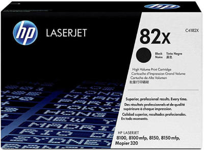 HP C4182X (82X) Black Original Toner Cartridge - Laserjet 8100 / 8150 (B)