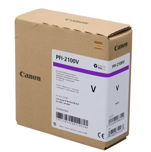 Canon PFI-2100V (5274C001) Purple Original Cartridge - GP-2000 / GP-4000 (Ex)
