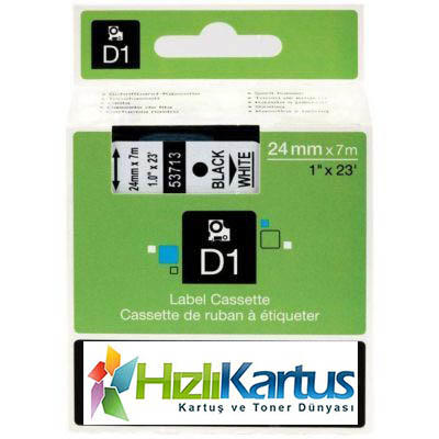 Dymo D1 53710 Şeffaf Üzerine Siyah Muadil Etiket Ş