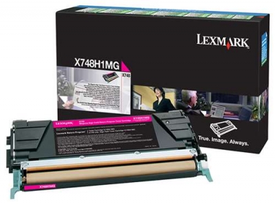 Lexmark X748H1MG Roter Orjintoner High Capa