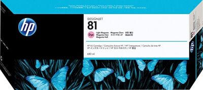 HP C4935A (81) Light Magenta Original Cartridge - DesignJet 5000 / 5500