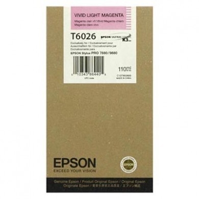 Epson C13T602600 (T6026) Originalpatrone, Hellrot.